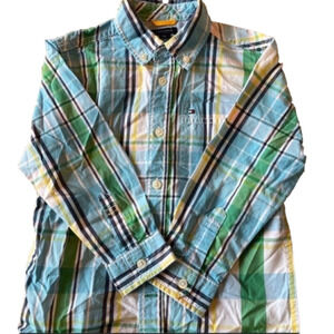 Tommy Hilfiger Kids 4 Plaid Long Sleeve Button
Down Shirt EUC!